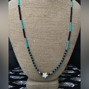 Single strand seed bead necklace